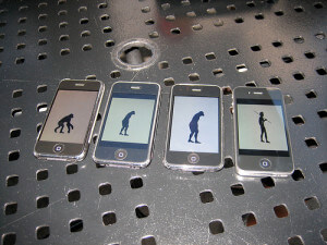 Evolution images on iPhones