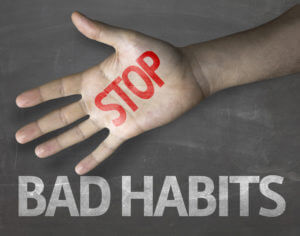 Educational And Creative Composition With The Message Stop Bad Habits